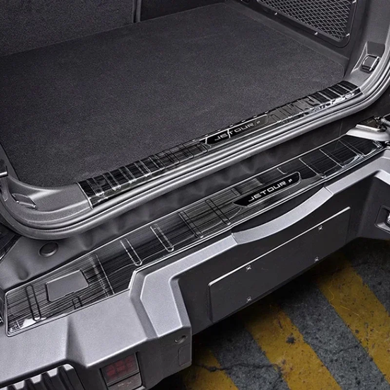 Для Chery Jetour Traveller T2 задняя полоса порога багажника автомобильные аксессуары для