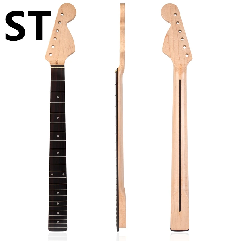 

Natural Color Matt 22 Frets ST Big Head Guitar Neck Maple Handle Rosewood Fingerboard with Back Center Line for ST Strat