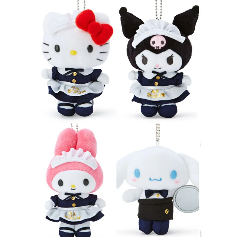 

Sanrio Doll Pendant for Tea Limited Edition Coffee Kuromi My Melody Navy Plush Keychain Bag Small Pendant