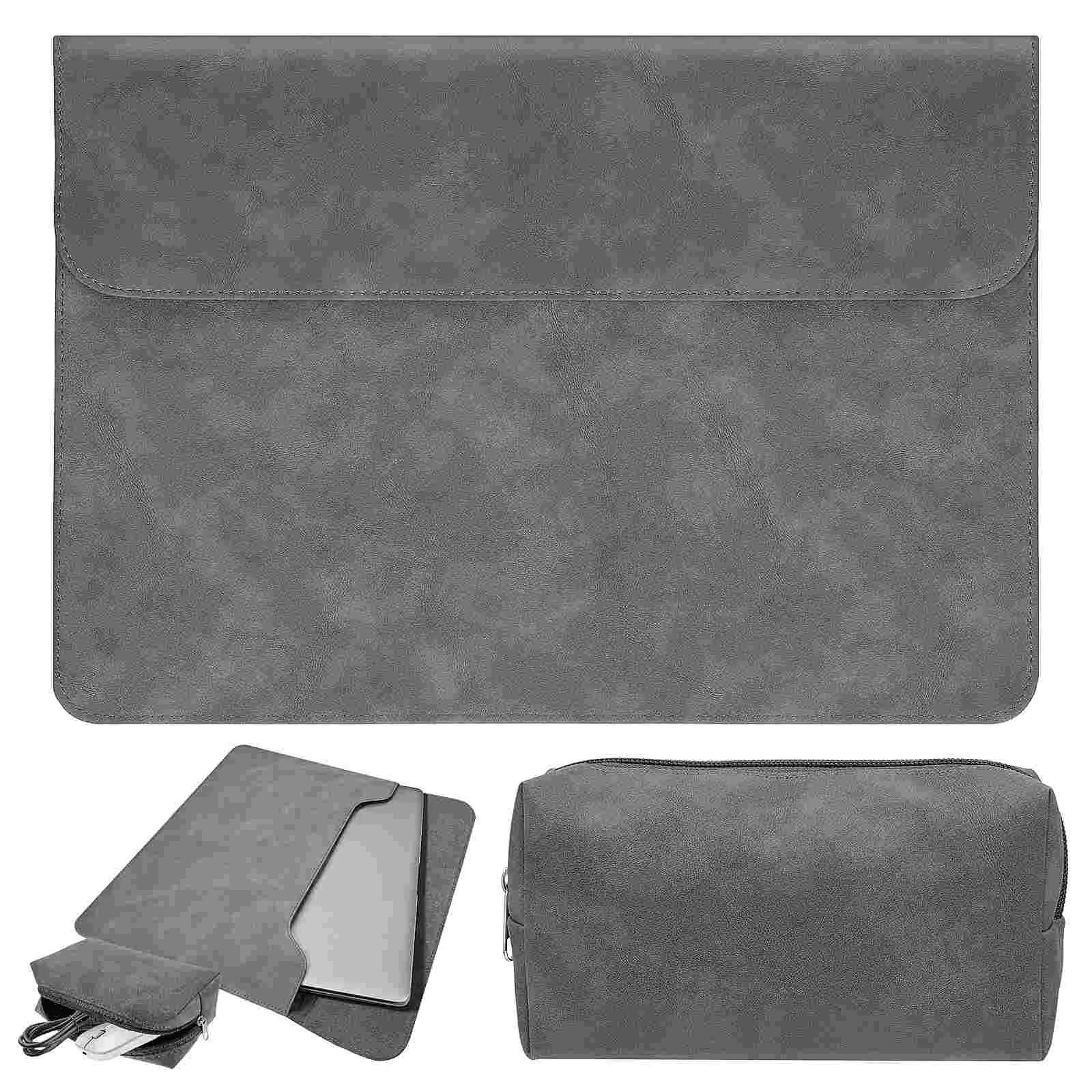 

Laptop Bag Slim Shockproof Protection Laptop Computer Carrying Case with Power Mouse Storage Bag Compatible for 13.3 Inch Laptop