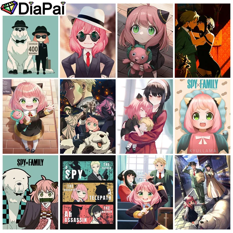 

DIAPAI Square Round Drill 5D Diamond Painting Environmental Crafts Full Diamond Embroidery "Portrait Cartoon Girl" Home decor