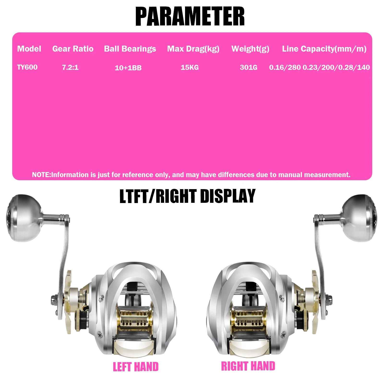 Катушка для заброса приманки OUYALINE полностью из алюминиевого сплава с корпусом и