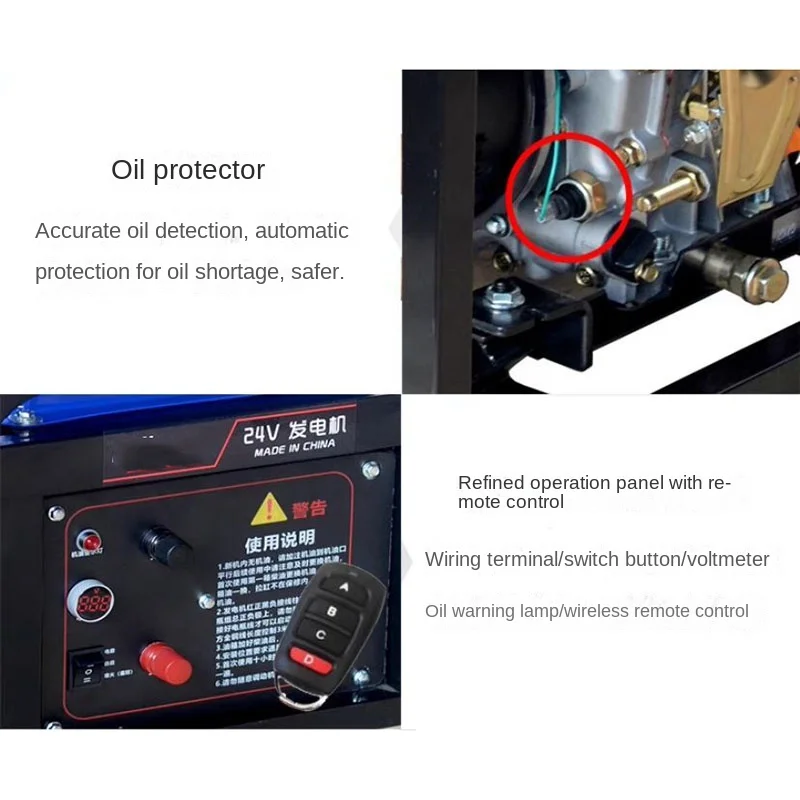 6 кВт 24 В постоянного тока генератор дизельный парковочный кондиционер в