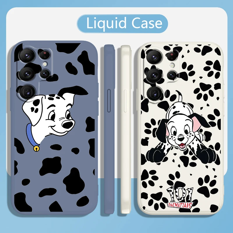 

Disney Pongo Cartoon Case For Samsung Galaxy S22 S21 S20 S10 Note20 10 Ultra Plus Pro FE Lite Liquid Rope Phone Cover Core Capa