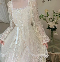 niggeey lace japanese lolita dress elegant long sleeve party dresses women evening vintage fairy dress ruffle vestidos