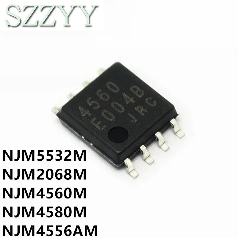 10 шт., NJM4560M 4560 SOP-8 NJM4560 4560M NJM4556AM NJM4556M NJM4556A NJM4580M NJM4580 4556A NJM4556A NJM5532M NJM2068M NJM4558M
