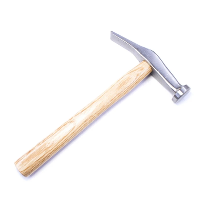 

45# Steel Shoe Hammer Wooden Handle for Leather Work Shoemaking Repairing Handicraft Hammer Popular Standard Type