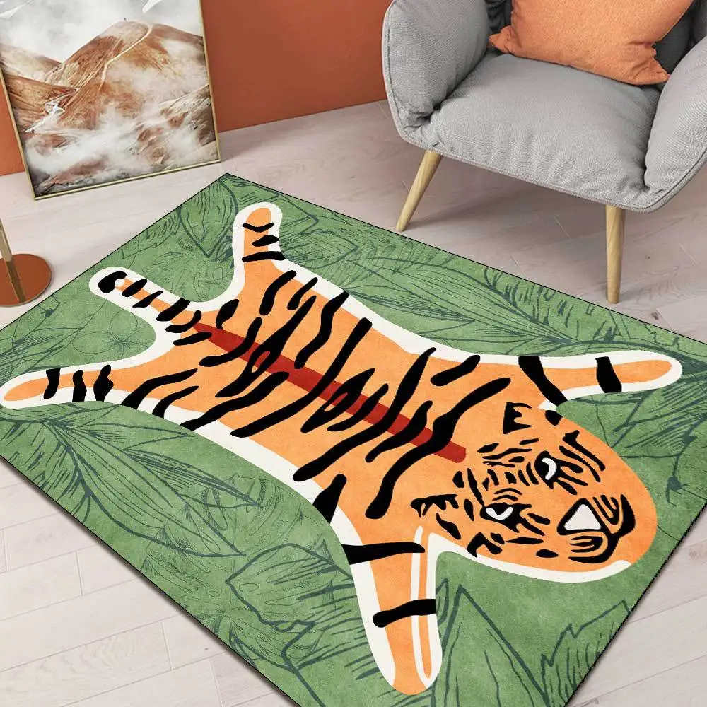 

Домашний декор Мультяшные животные серия ковер детская комната игровой коврик милый тигр 3D печать большие ковры детская спальня игровая пл...