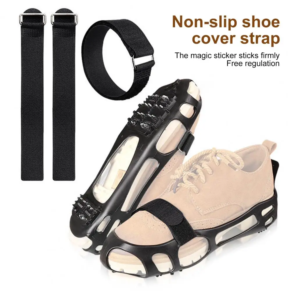 Ледяные шипы Ремни для обуви Нескользящие снежные тяговые кошек с металлической