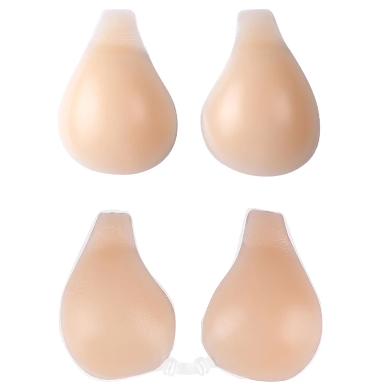 

Reusable Sticky Push Up Bra Women's Self-adhesive Bra Breathable Strapless Silicone Bra Sticky Backless Bra Nipple Cover