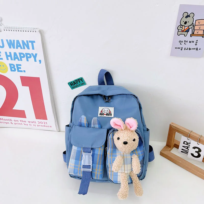 New Children's Backpack 2-5 Years Old Kindergarten Children Cartoon Backpack Cute Fashion Rabbit Schoolbag Children Gift