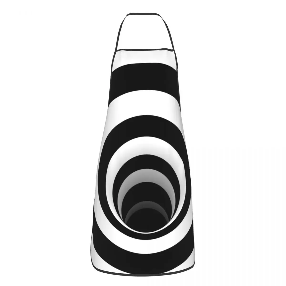 

Funny Optical Illusion Black Hole Art Bib Apron Men Women Unisex Kitchen Chef Geometric Tablier Cuisine for Cooking Baking