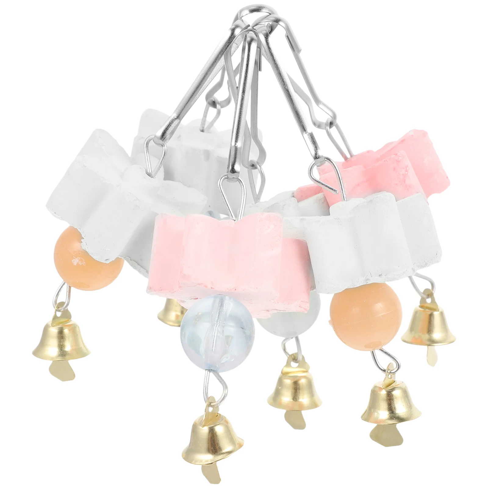 6 шт. шлифовальный клюв для птиц кальций камень игрушки попугаев пищи попугай