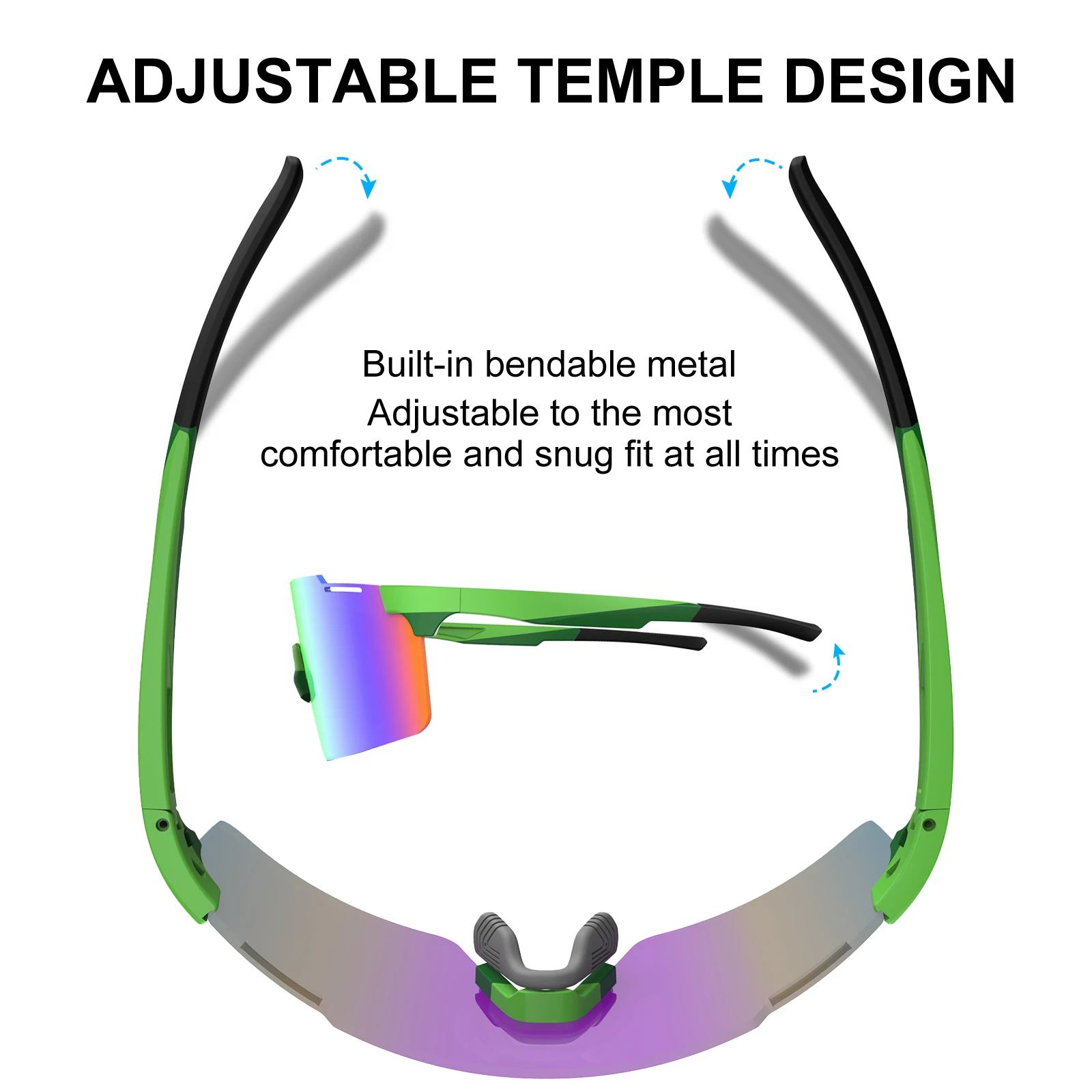 Поляризованные велосипедные очки для мужчин и женщин солнцезащитные спорта на