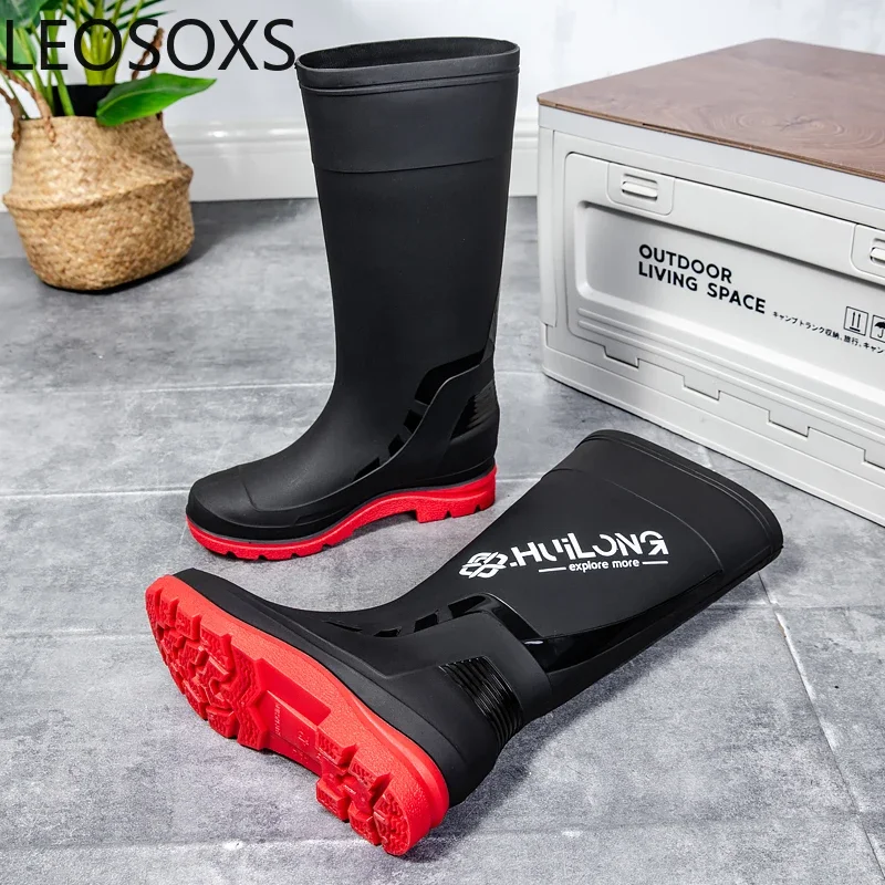 Мужские непромокаемые ботинки сохраняющие тепло нескользящие туфли для