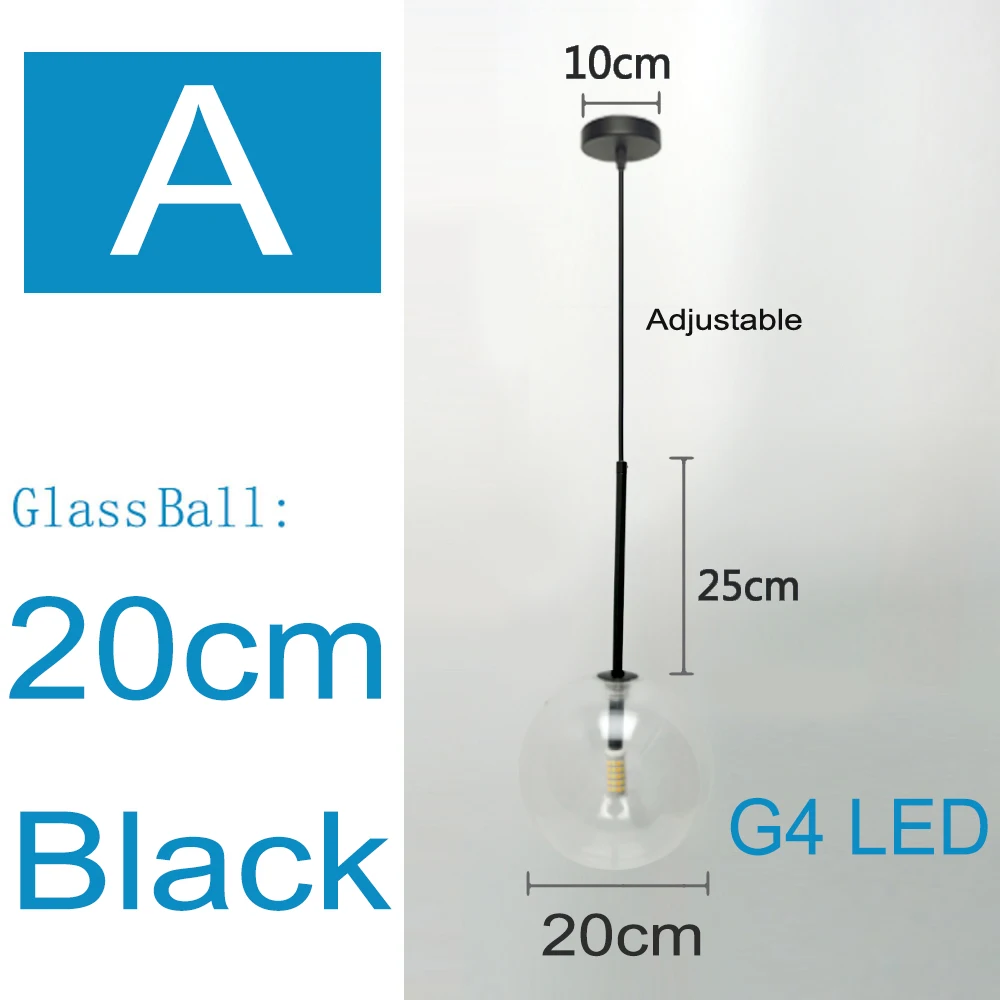 

Подвесной светильник в скандинавском стиле, современные подвесные светильники из прозрачного стекла, стеклянный шар, винтажный подвесной светильник для лофта, кухни, гостиной, прикроватной тумбочки
