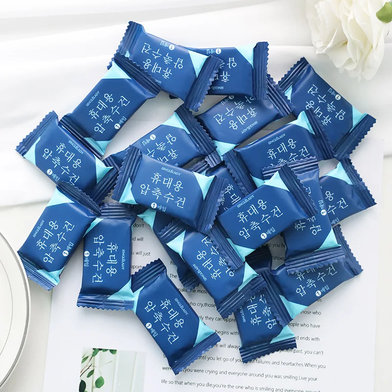 

20PCS Magic Compressed Towel Portable Disposable Tissue Cleaning Wipes Cotton Towels for Kids Adult Travel Tissues Small Package