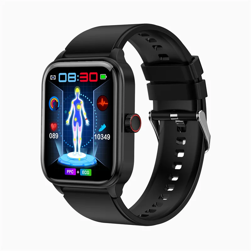 

Smart Watch ET540 Non-invasive Blood Sugar Glucose ECG+PPG AI Medical Diagnosis Health Monitoring Men BT Call NFC Smartwatch
