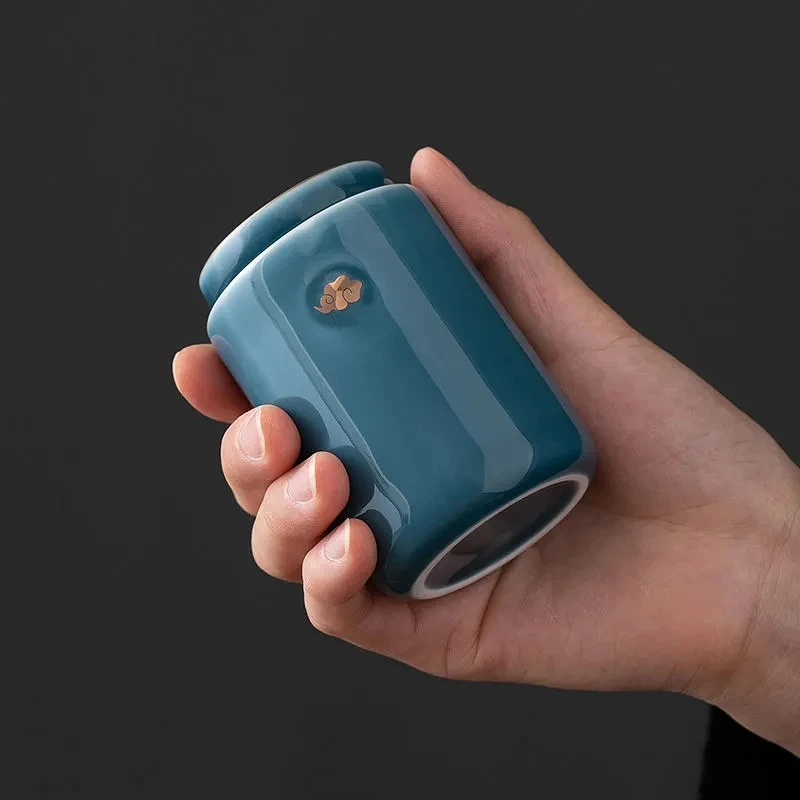 

Многофункциональная Бытовая герметичная банка для хранения чая, дорожная портативная маленькая емкость для хранения чая, специй, трав, вла...