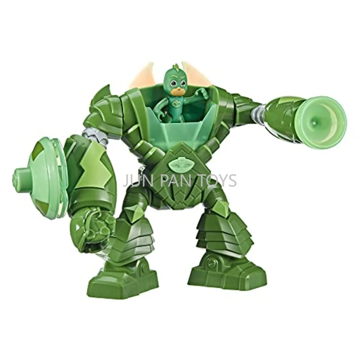 Фото Оригинальные фигурки PJ Masks: Робокэтбой, Гекко, Фурбол, Суперкэт, Страйпс с подсветкой и звуком, игрушки для дошкольников, подарок для детей №5