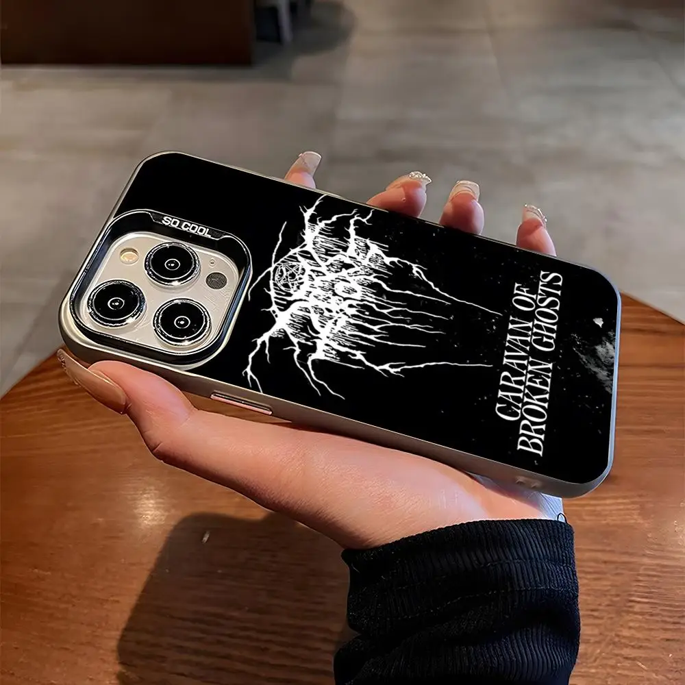 Чехол для телефона Heavy Metal Band D-Darkthrone матовый серебристый чехол Iphone 16 15 14 Pro 13 12 Plus 11 7