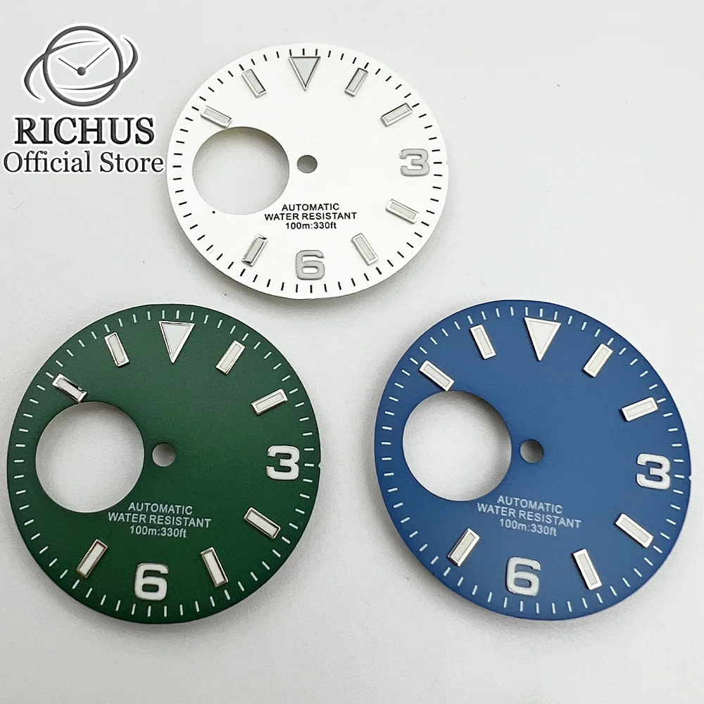 Циферблат часов 29 мм подходит для NH38 NH38A часовой механизм 3/3.8 O ɼlock чехол с