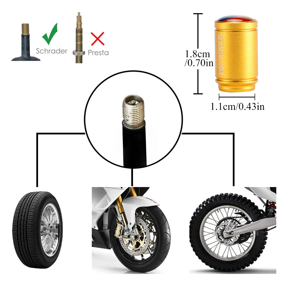 AQTQAQ 4 шт./комплект универсальные автомобильные аксессуары Флаг США логотип
