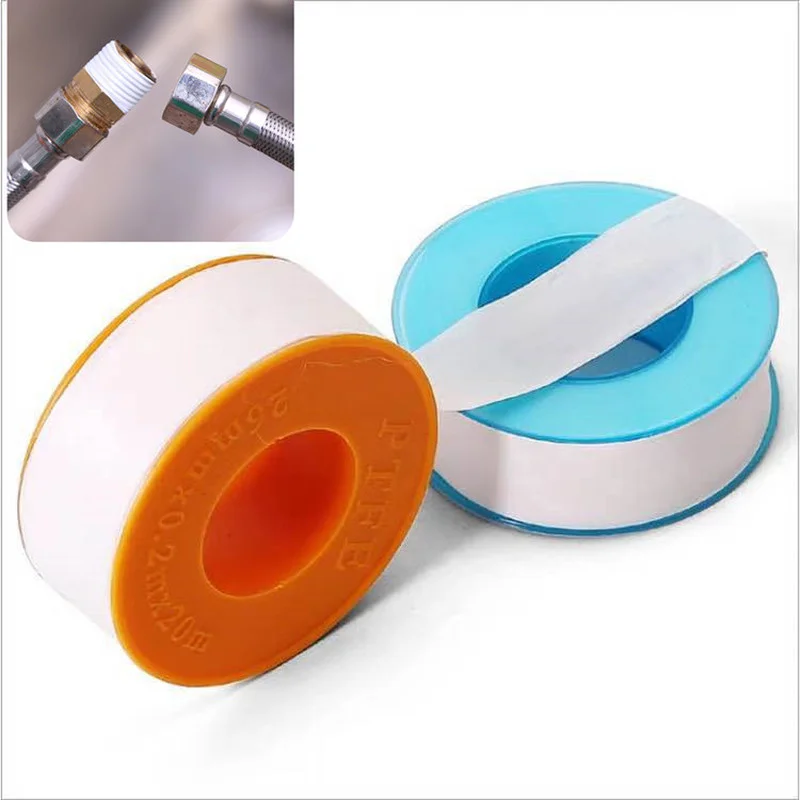 3pcs PTFE Water Pipe Tape Oil-free Belt Sealing Raw Material Ring Band Thread Seal Tape Home Improvement Bathroom Faucet Tool