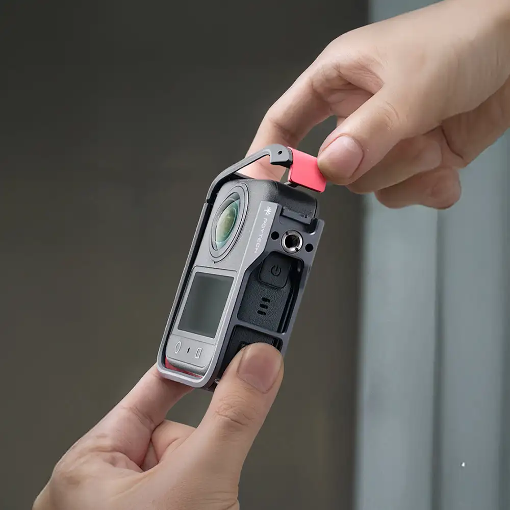 Фото Клетка для камеры PGYTECH OSMO 360 для магнитного подключения DJI OSMO 360, откидная крышка типа C, различные порта №3