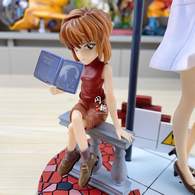 Горячее аниме Детектив Конан Kudou Shinichi Mouri Ran Haibara Ai ПВХ Фигурка Кукла Модель