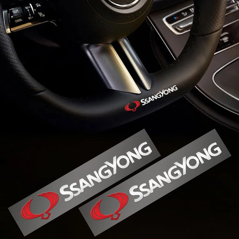 

Car Steering Wheel Stickers Body Decals For Ssangyong Actyon Rexton 2 Scanner Korando 2002 Rodius Kyron Tivoli Musso XLV Stavic