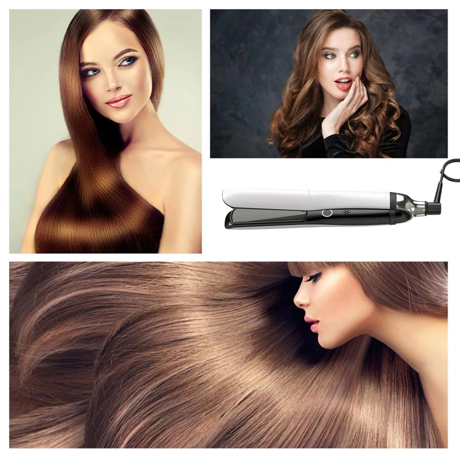 2 in 1 Hair Styler Heats Up Fast Hair Straightener and Curler No Hair Damage for All Hair Types Hair Styling Waver Plate Product