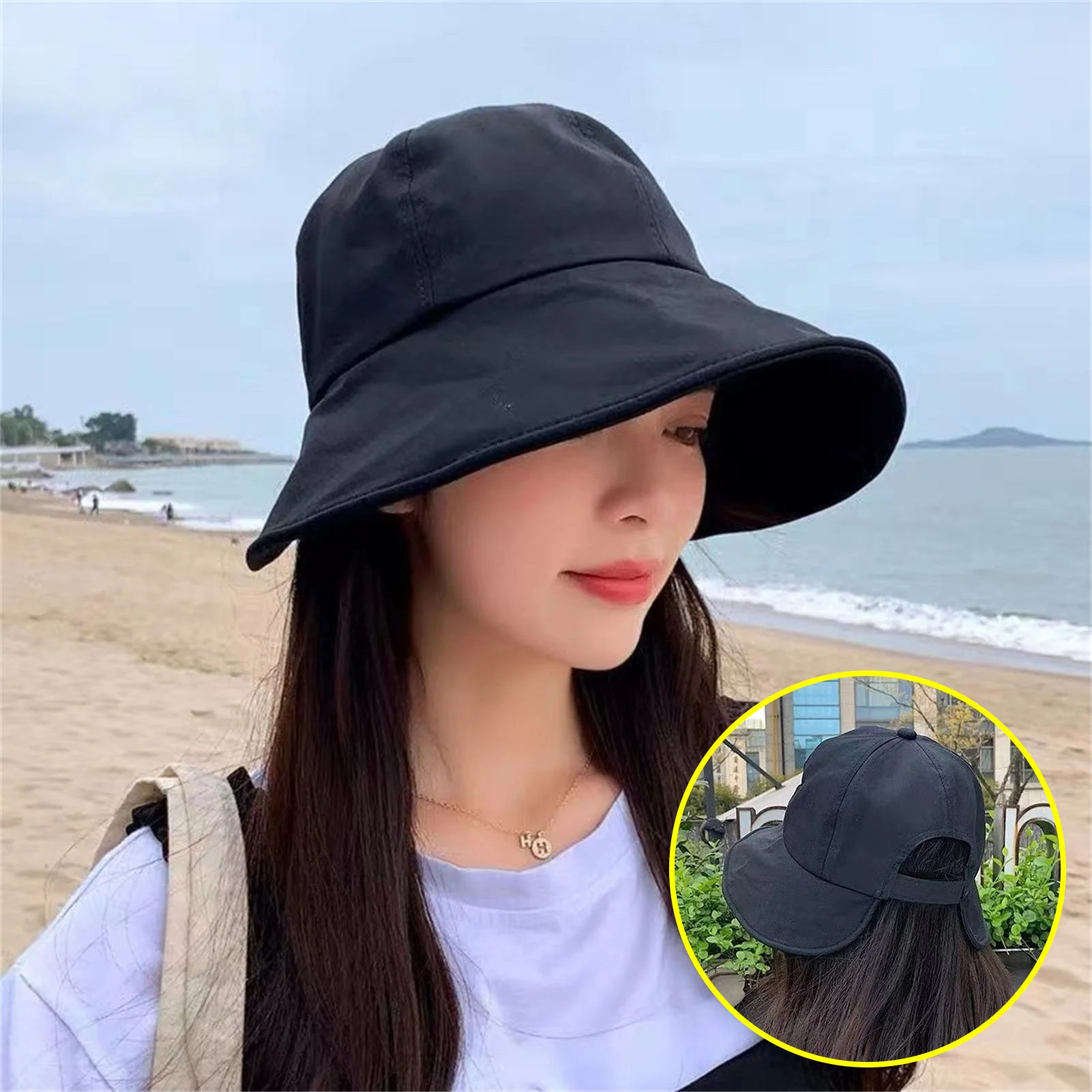 

Women Summer Sunscreen Cap Wide Brim UV Protection Sun Hat Gift for Birthday Valentine's Day d88
