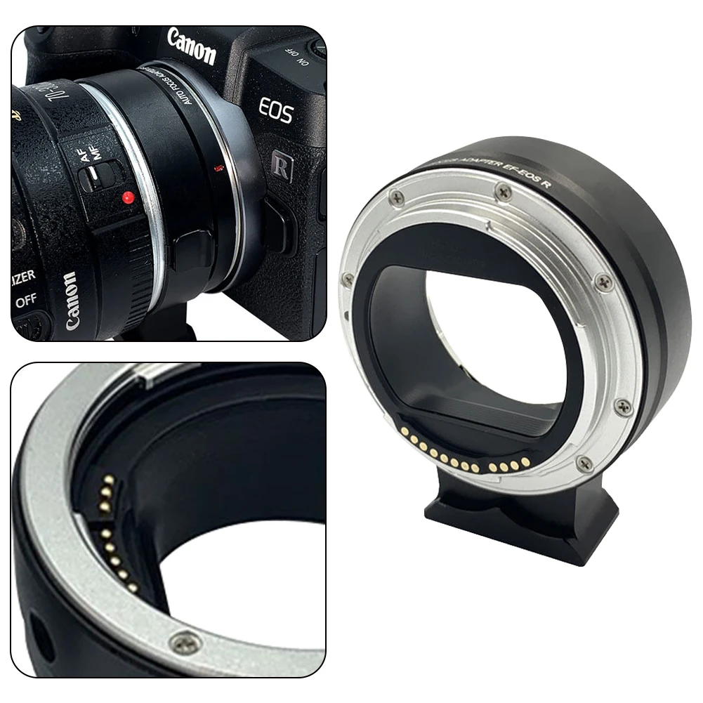 Фото Переходное Кольцо Для Объектива Камеры С Автофокусом Для Canon Ef Ef-eosr — Eos R Rf Поддерживает Регулируемое Крепление Для ... №1