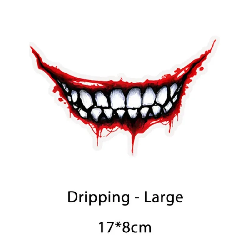 

Motorcycle Helmet Decal Evil Smile Blood Lips for AGV SHOEI ADLO YOHE LS2 MARUSHIN YEMA HJC ARAI Decorative Stickers Accessories