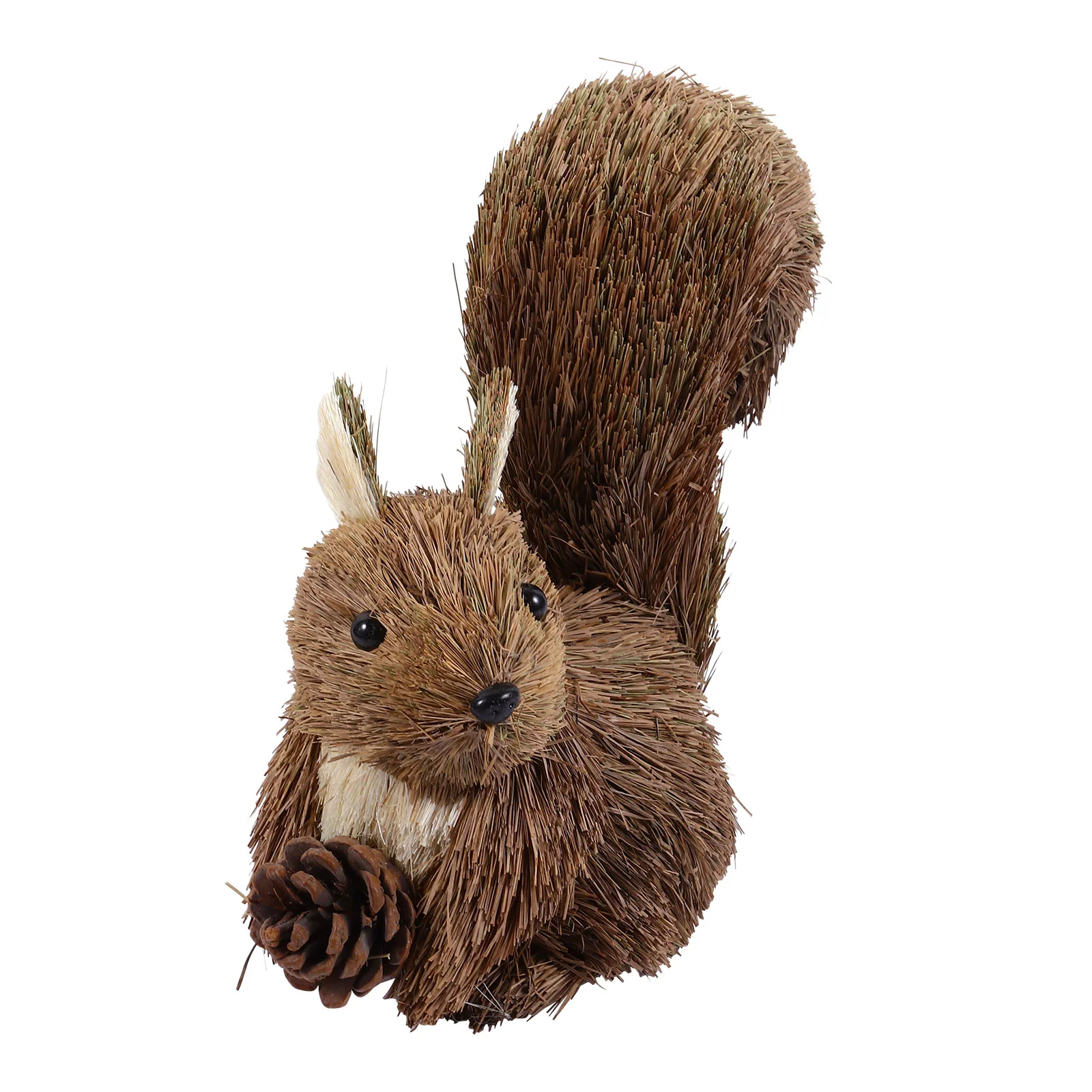 

Little Squirrel Xmas Straw Ornament Figurines Christmas Mini Decor Decoration Cake Toy Home