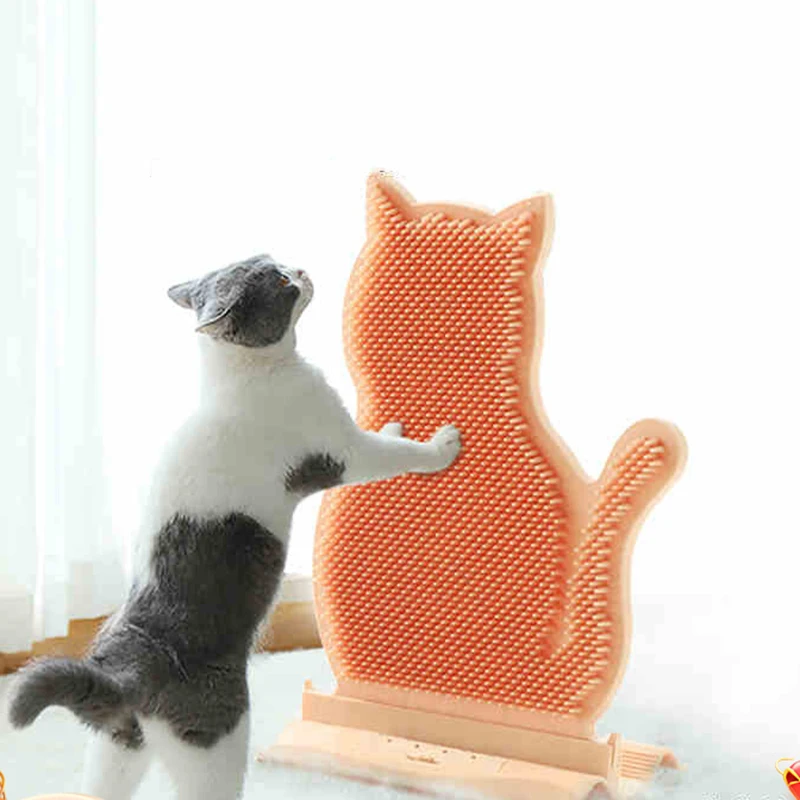 

Cat Tickle Toy Massage Brush Corner Brush Catnip Comb Cat Toy Interactive Game Touch Massage Fixed Furniture Corner Pet Products