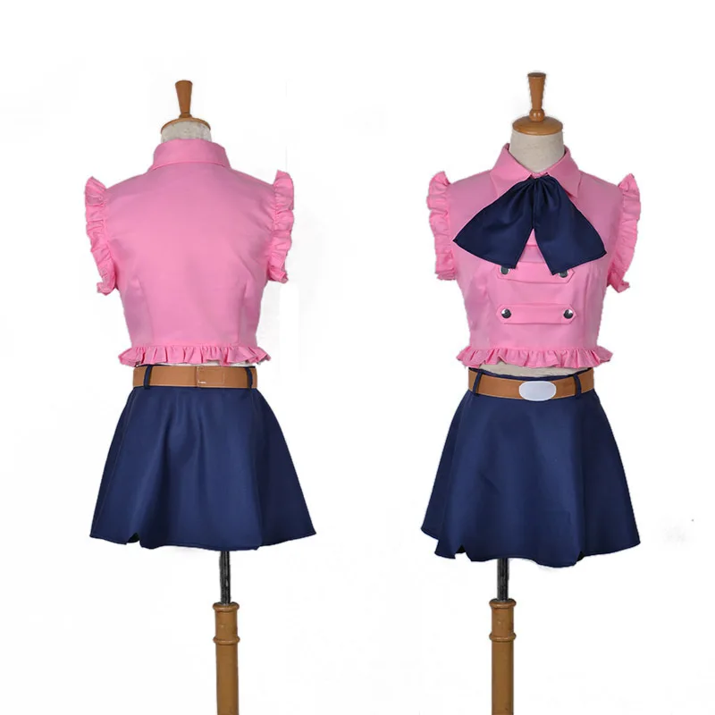

Anime Cosplay Costume Elizabeth cos Female Skirt 4 Piece Suit Fashion Women's Short Skirt Summer Short Sleeve Shirt Top 2022