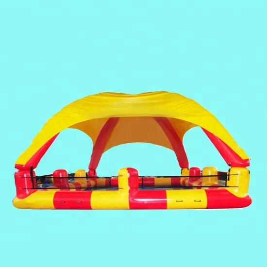 

Factory inflatable water park games inflatable water pool with tent for sale