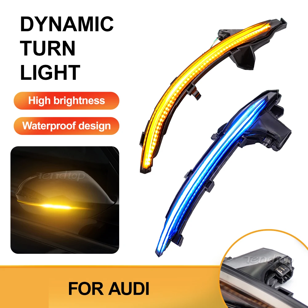 

Dynamic Turn Signal Mirror Lamp LED Strio Side Repeater Lamp Car Accessories For Audi A6 C8 4K A7 4K8 A8 D5 2018 2019 2020