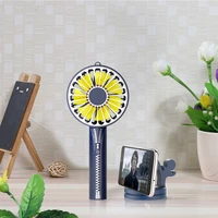 3 in 1 travel outdoor protable mini handheld air conditioner fan with power bank mirror phone holder air cooler electric fan