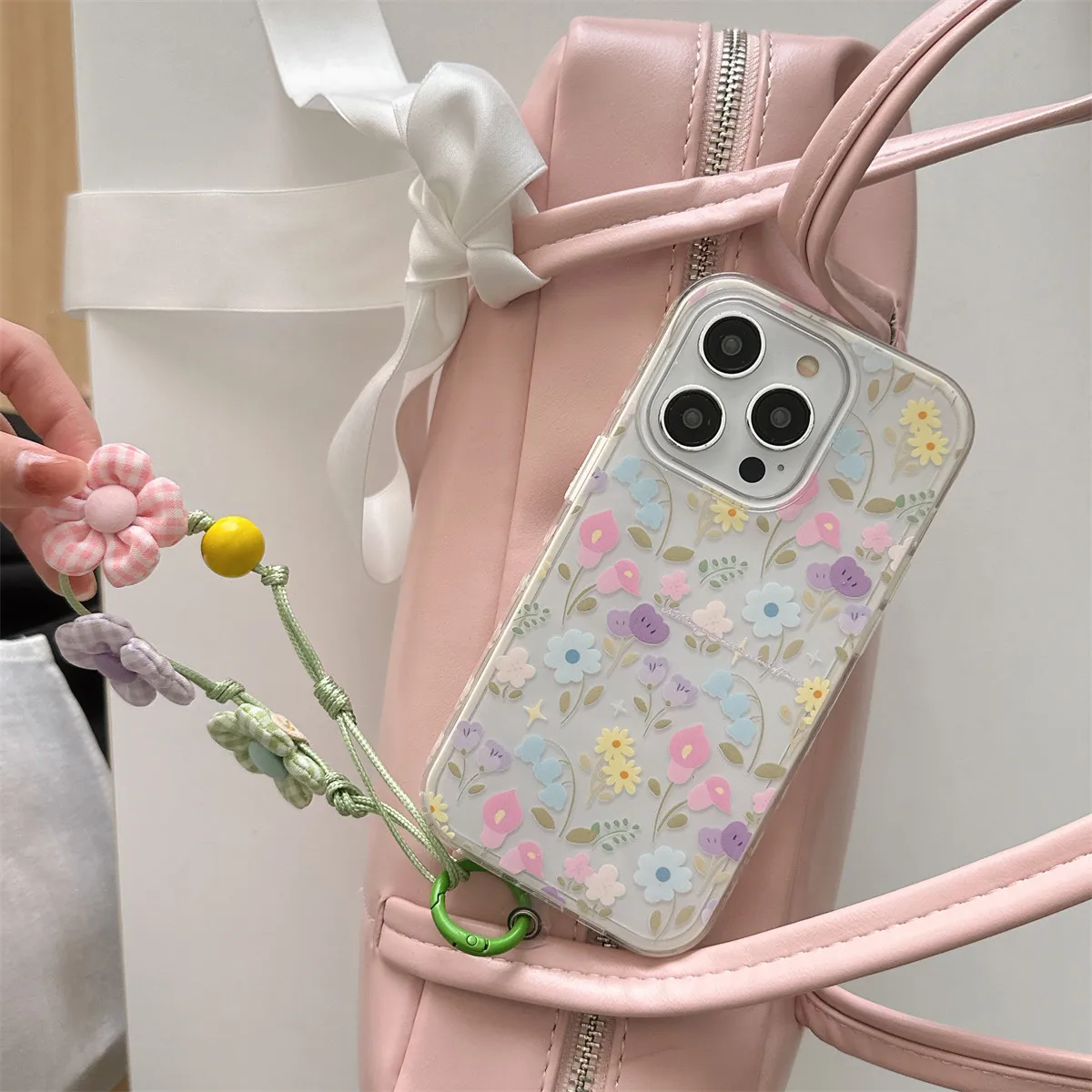 Красивый шикарный садовый розовый желтый цветочный красочный чехол с блестками