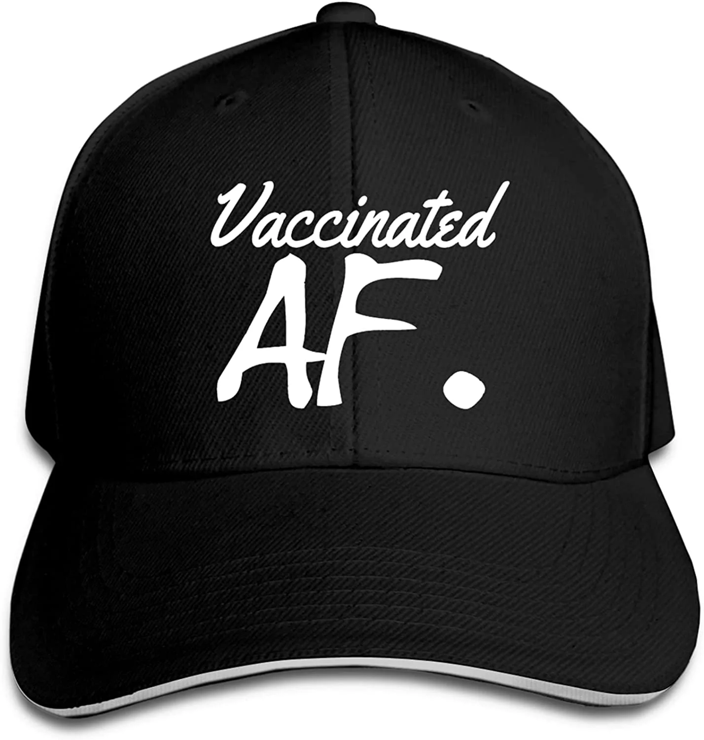 

Af. Sandwich Cap Unisex Classic Baseball Cap Adjustable Leisure All-Match Caps Dad Hat Black