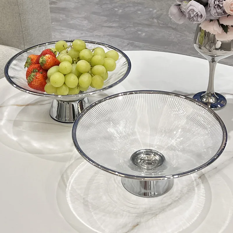 

Светильник Роскошная стеклянная тарелка для закусок и фруктов