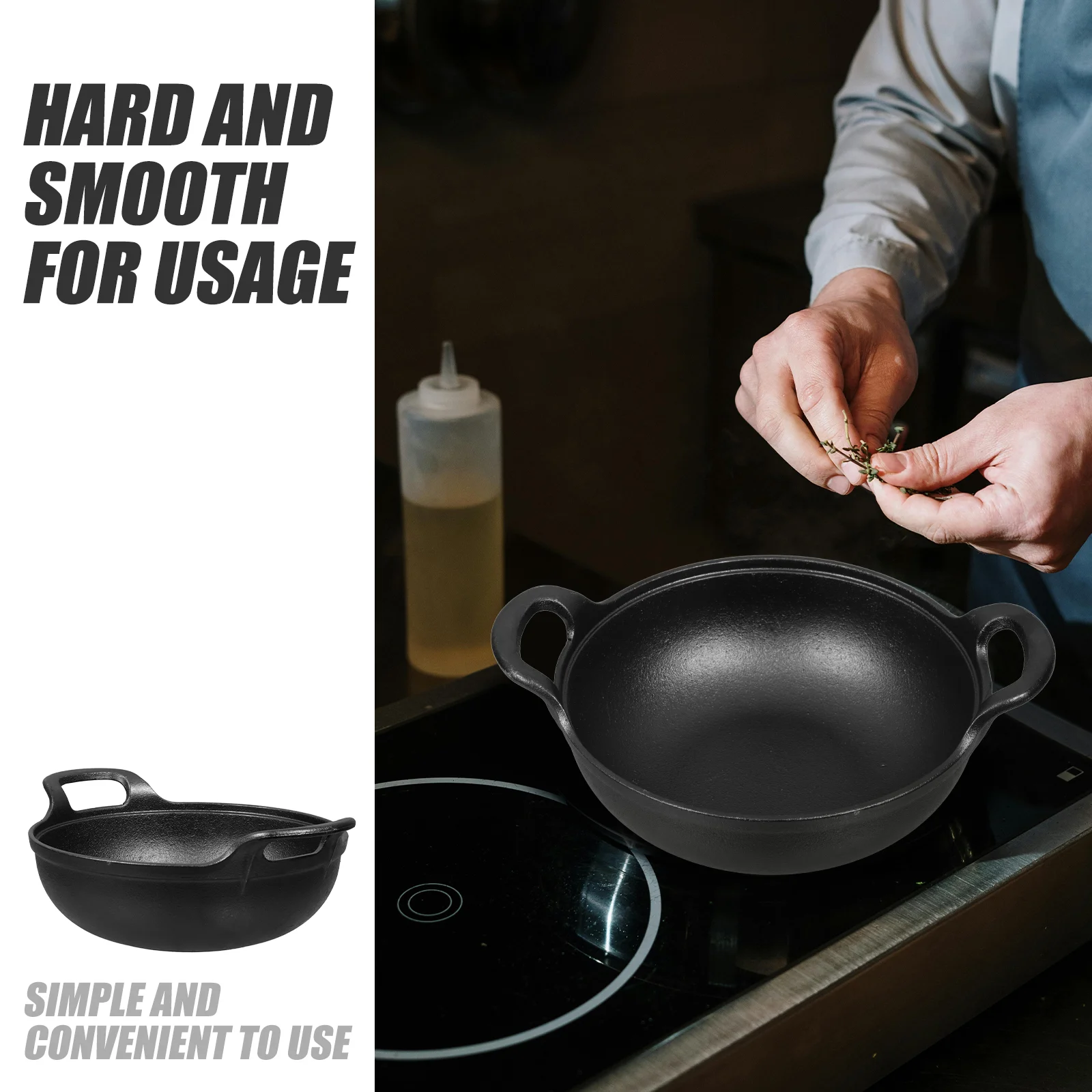 Чугунная сковорода корейские кастрюли для приготовления супа японский стиль