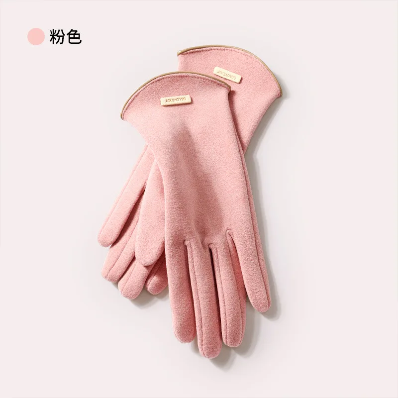 

The new winter de velvet gloves ladies shopping hundred ride cycling windproof plus velvet warm gloves flip finger touch screen