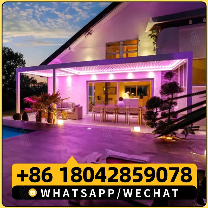 KAKADU Pergola Exterior Aluminium Outdoor Алюминиевая электрическая пергола премиум-класса