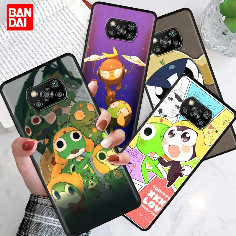 Cartoon Keroro Frog Anime Case for Xiaomi Poco X3 NFC F3 M3 11t 11 Lite Ultra Redmi Note 10s 10t Pro Plus 5G Capa Cover Silicone