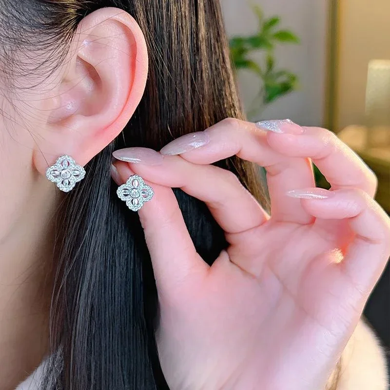 XUYUANFEN винтажные женские серьги с бриллиантами в золотой горошек и серебряным