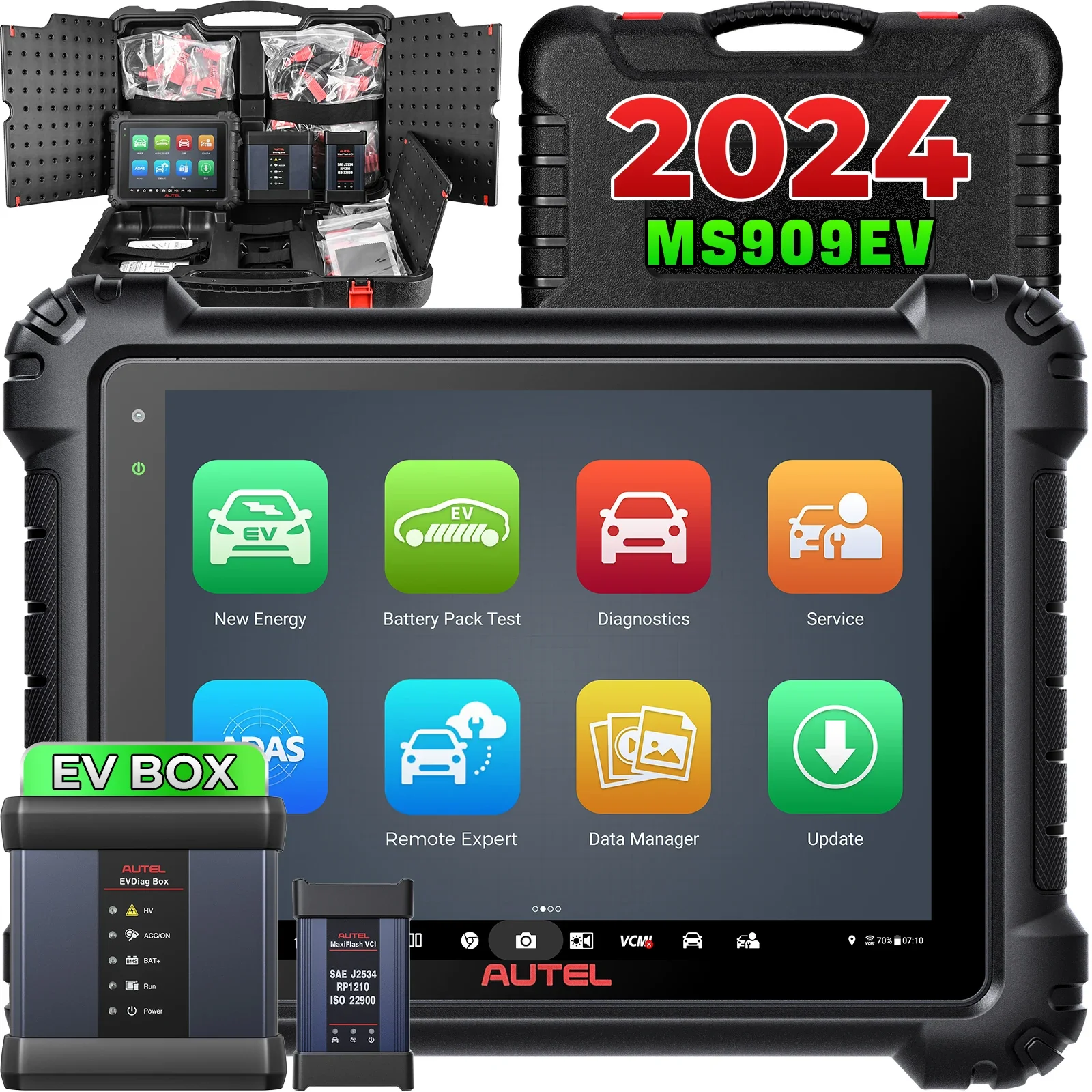 Autel ms909ev ms909 ev комплект для преобразования двигателя Электрический сканер